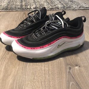 MEN'S NIKE AIR MAX 97 'JUST DO YOU' Black Lime White Pink